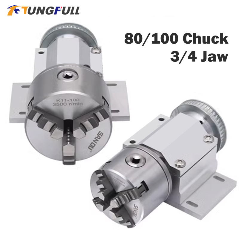Laser Marking Machine Rotary Axis - 3 الفك تشاك 100 مللي متر