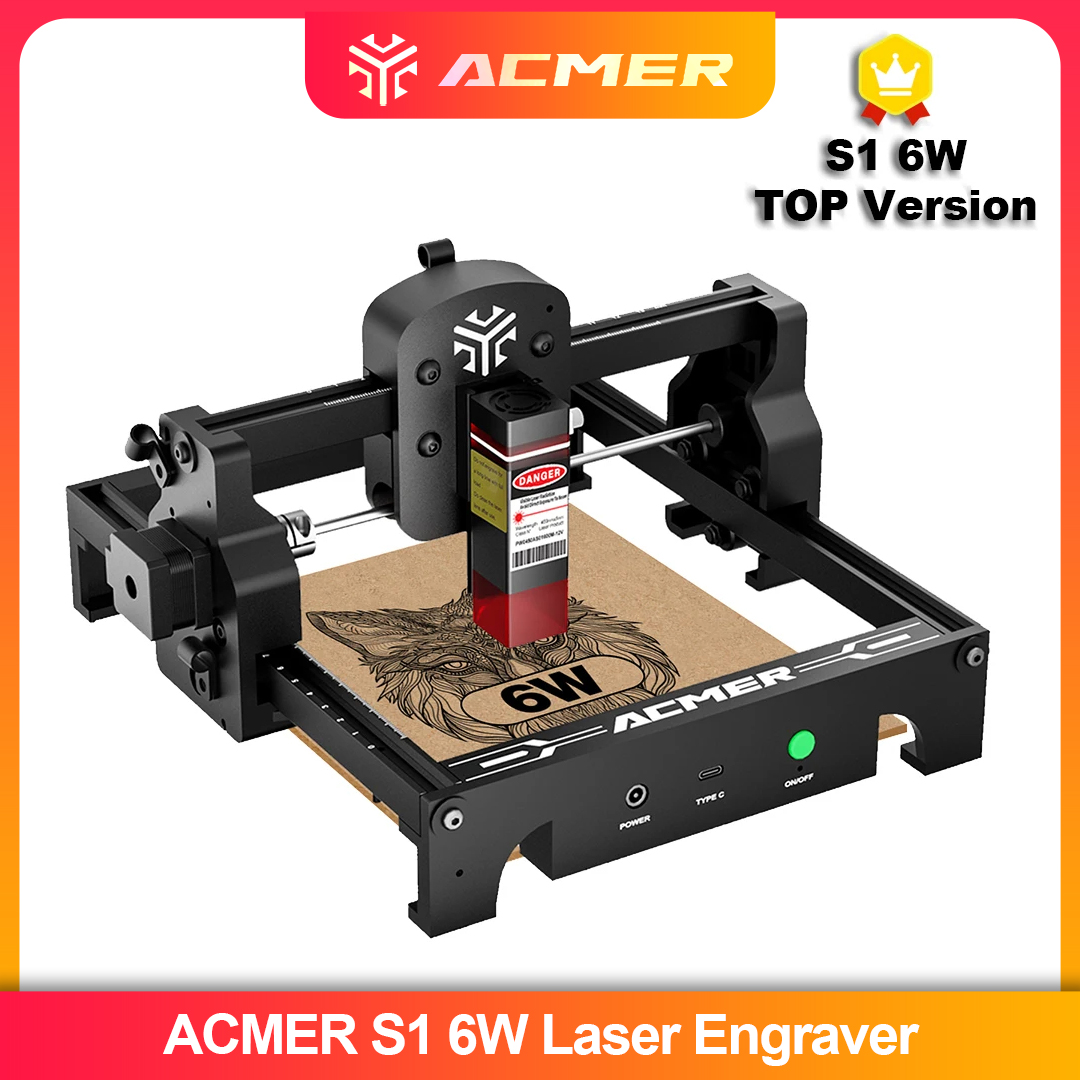 Laser Engraver 20W Diode - ACMER S1 2.5/3.5/6 واط آلة الحفر