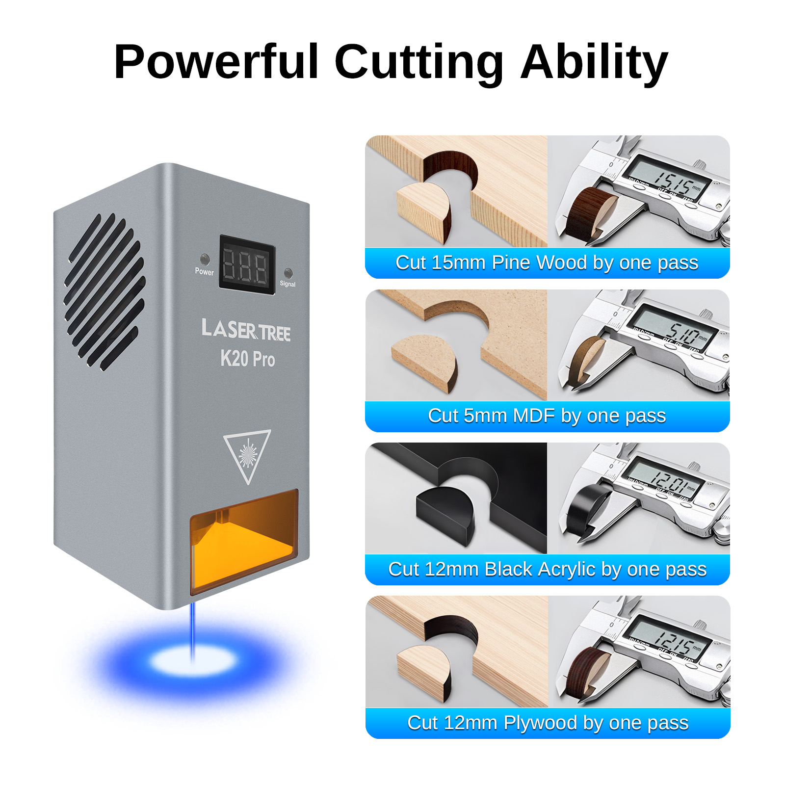 شجرة الليزر 10 واط 20 واط 30 و - مراجعة Laser Engraver 20W Diode وسعره
