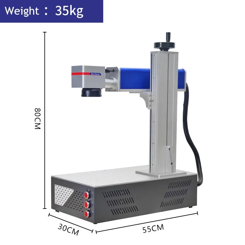 ماكينة نقش بالليزر الليفي 20 و - مراجعة Laser Marking Machine Rotary Axis وسعره