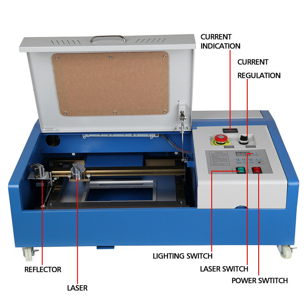 آلة نقش وقطع بالليزر K40 للخشب - مراجعة Laser Engraver 40W Co2 وسعره