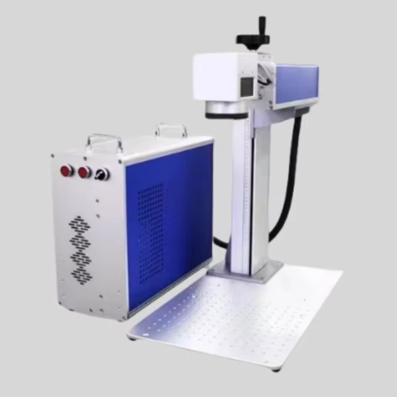 ماكينة نقش بالليزر الليفي مغلق - مراجعة Laser Marking Machine Rotary Axis وسعره