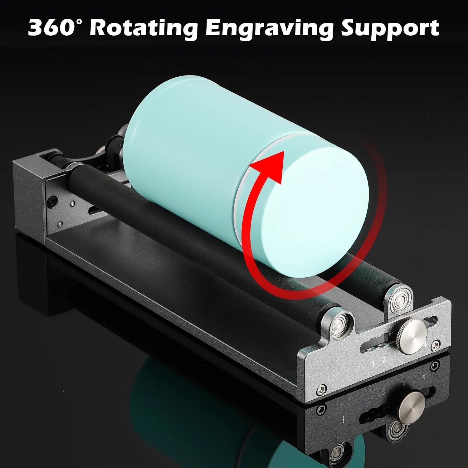 بكرة دوارة مع حامل، بكرة دوارة - مراجعة Laser Marking Machine Rotary Axis وسعره