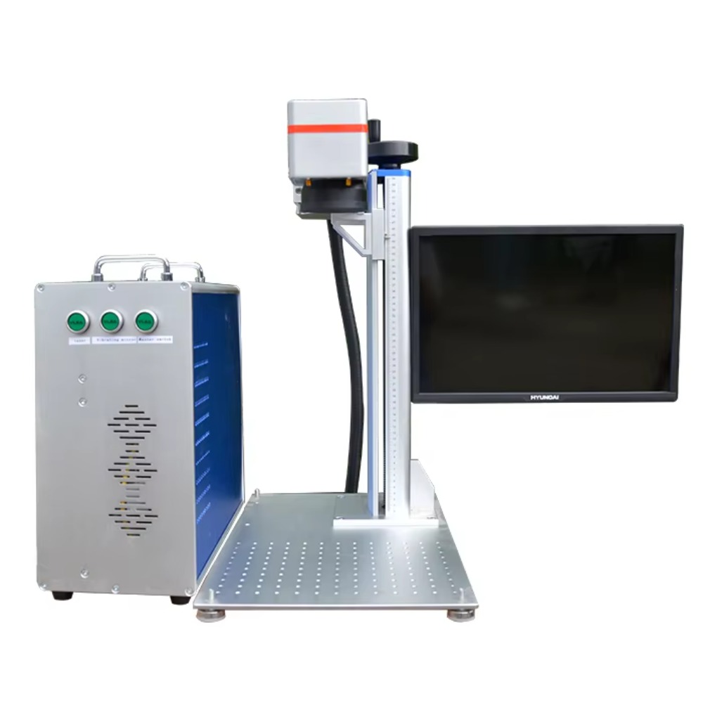 آلة وسم بالليزر الدوار 20 واط  - مراجعة Fiber Laser Marking Machine 100W وسعره