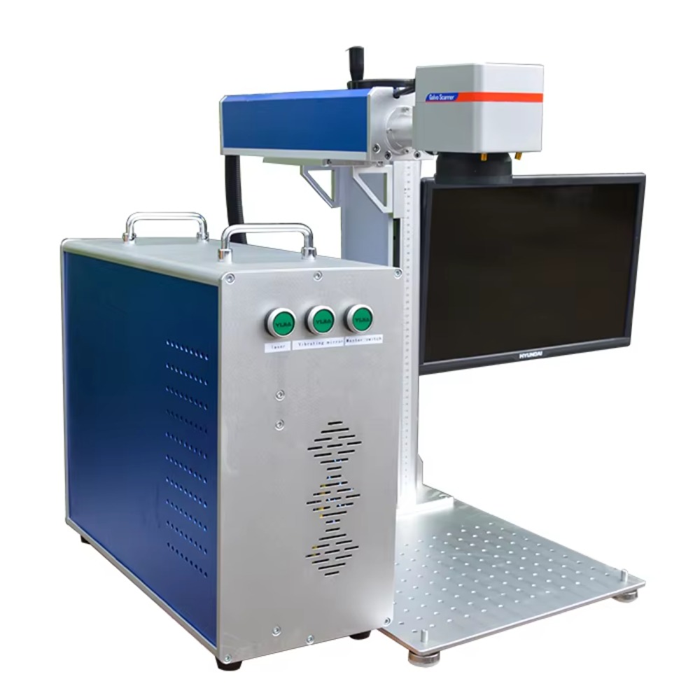 آلة وسم بالليزر الدوار 20 واط  - مراجعة Fiber Laser Marking Machine 100W وسعره