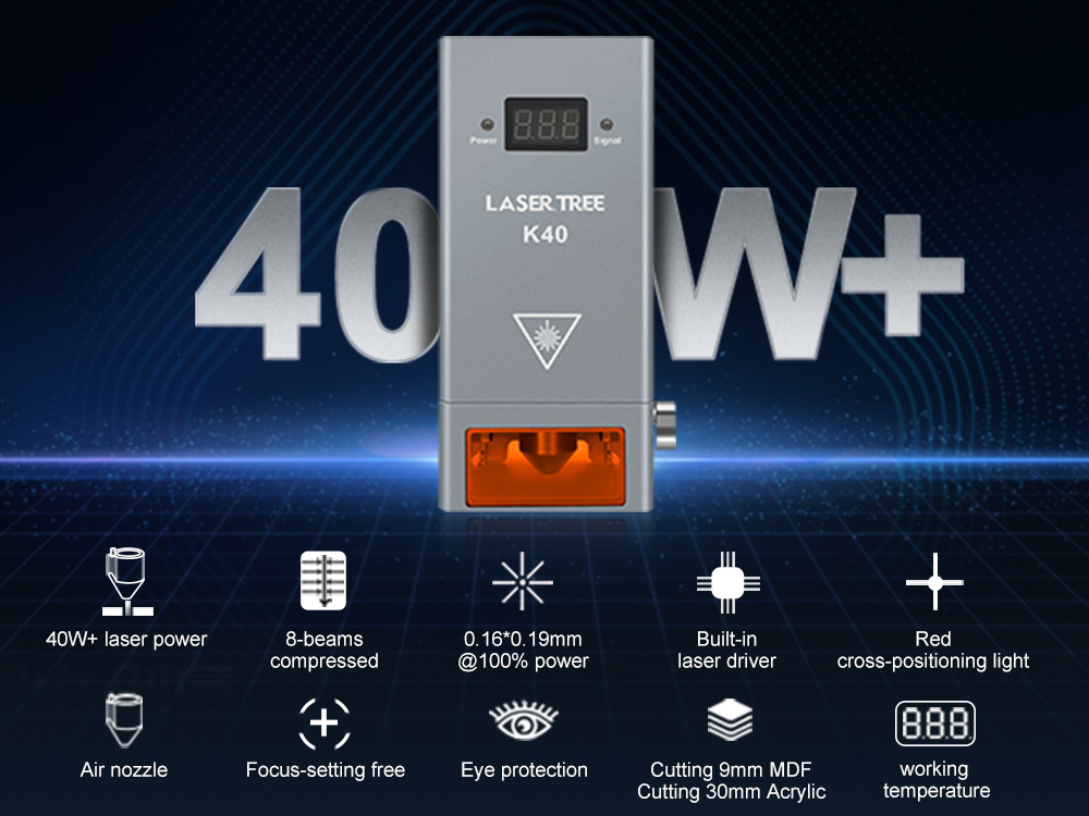 مجموعة وحدة ليزر ديود أزرق 20  - مراجعة Laser Engraver 20W Diode وسعره