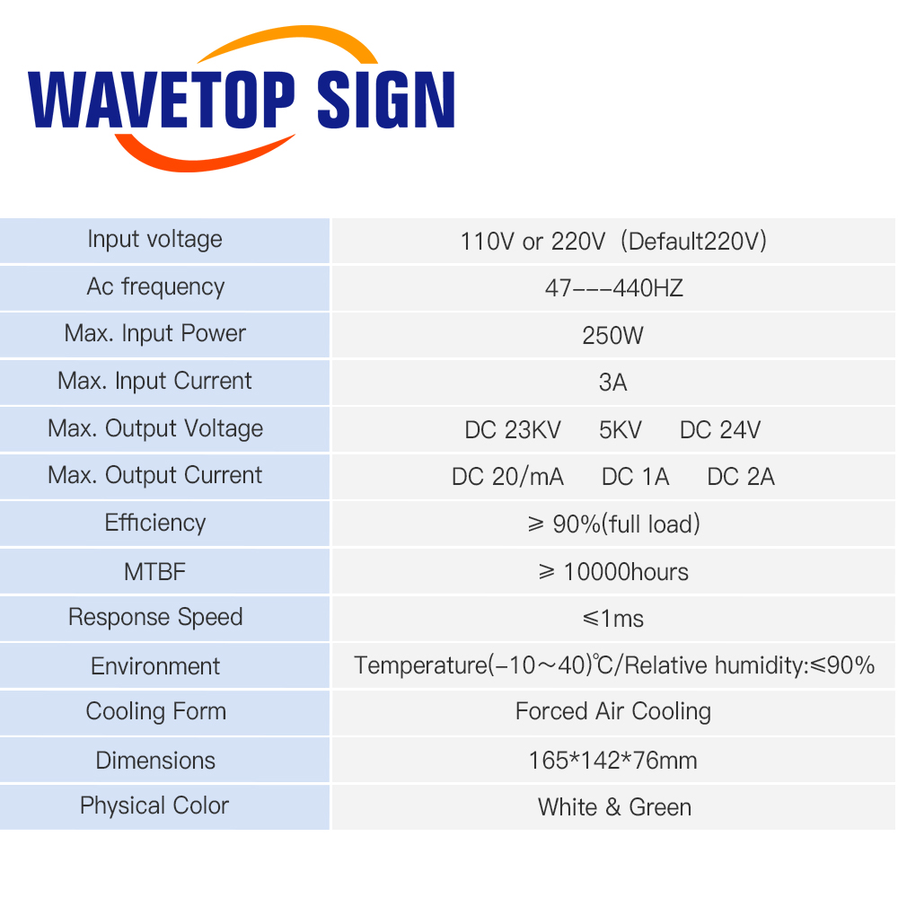 WaveTopSign MYJG-40W CO2 مصدر  - مراجعة Laser Engraver 40W Co2 وسعره