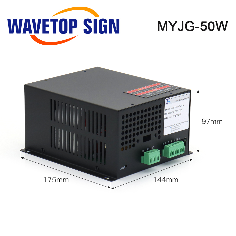 WaveTopSign MYJG-40W CO2 مصدر  - مراجعة Laser Engraver 40W Co2 وسعره