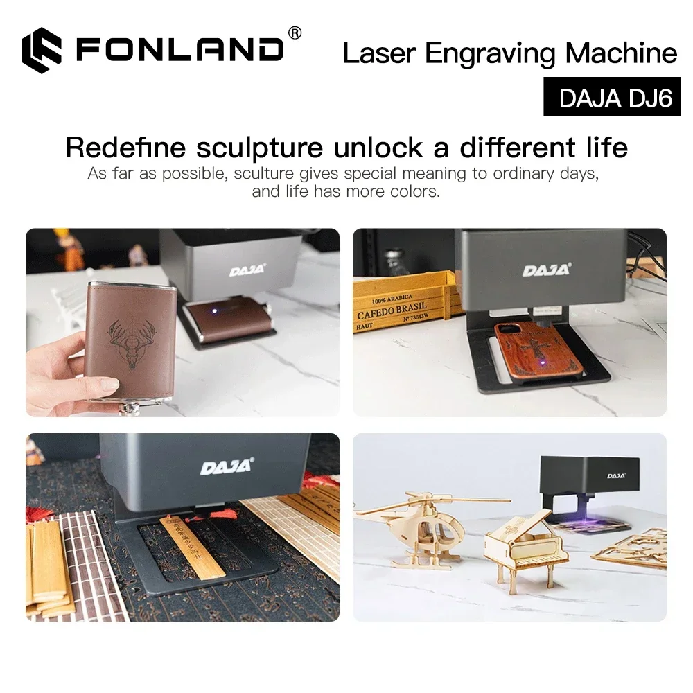DAJA الليزر حفارة التصنيع باست - مراجعة Fiber Laser Marking Machine 20W وسعره