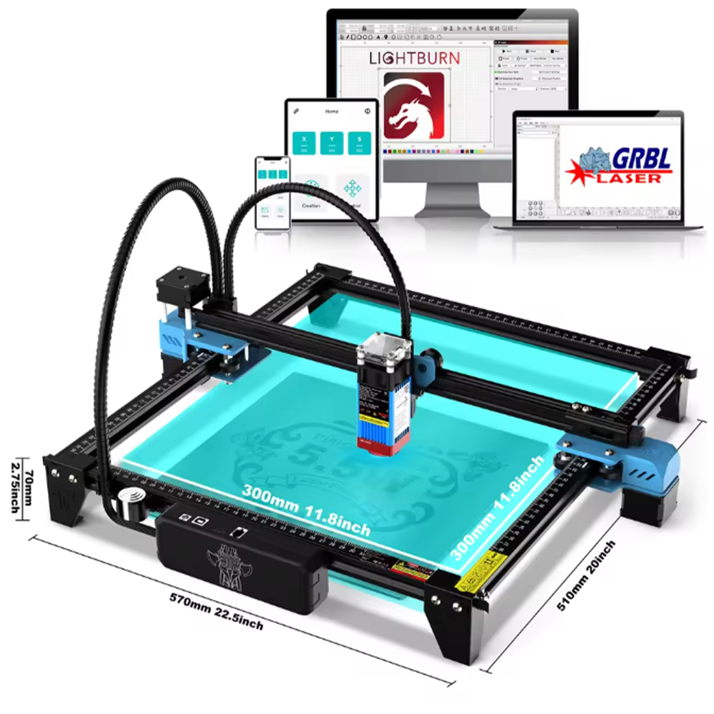 TwoTrees TTS-55 Pro/TTS-10 Pro - مراجعة Laser Engraver 20W Diode وسعره