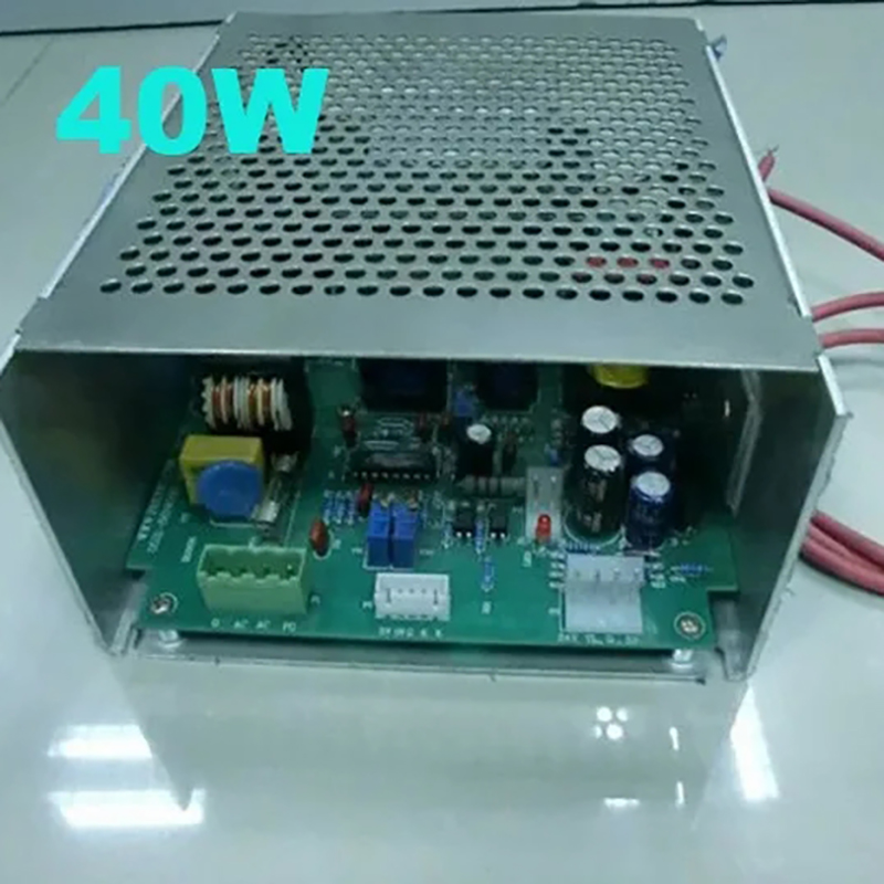 مصدر طاقة 110/220 فولت 40 وات  - مراجعة Laser Engraver 40W Co2 وسعره