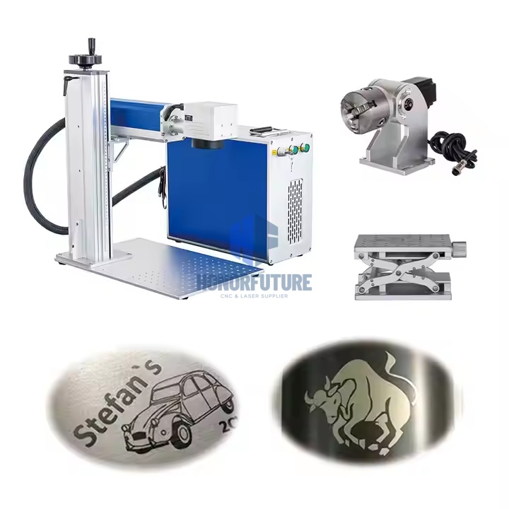 آلة نقش بالليزر الليفي 20 واط  - مراجعة Fiber Laser Marking 30W Jewelry وسعره