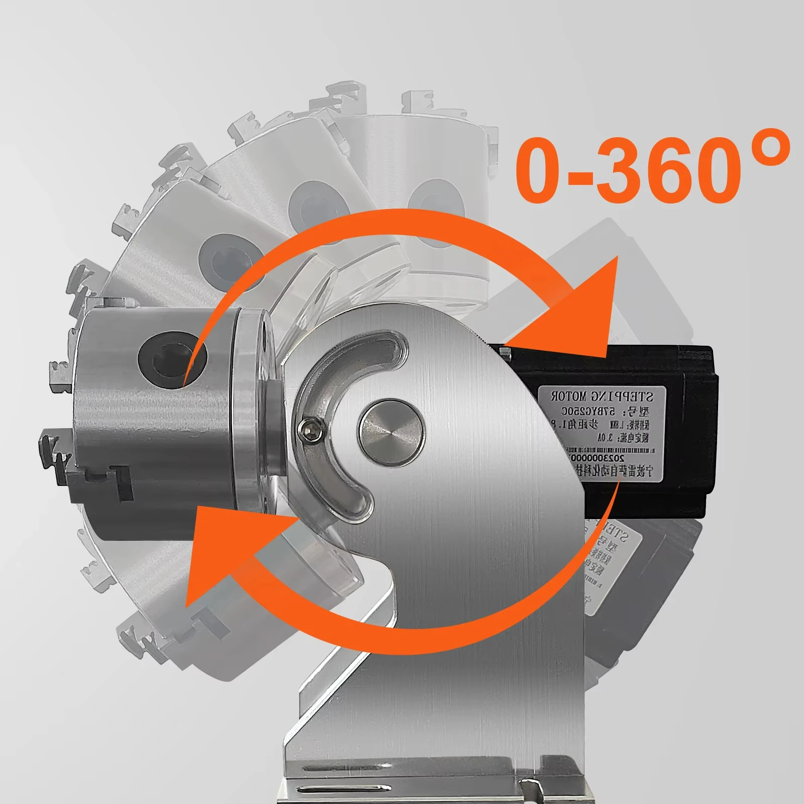 360 °   محور دوار للنقش بالليز - مراجعة Laser Marking Machine Rotary Axis وسعره
