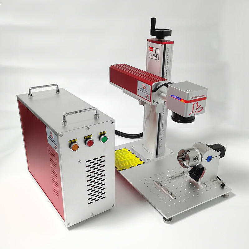 3 واط 5 واط تبريد الهواء الأشع - مراجعة Laser Marking Machine Rotary Axis وسعره
