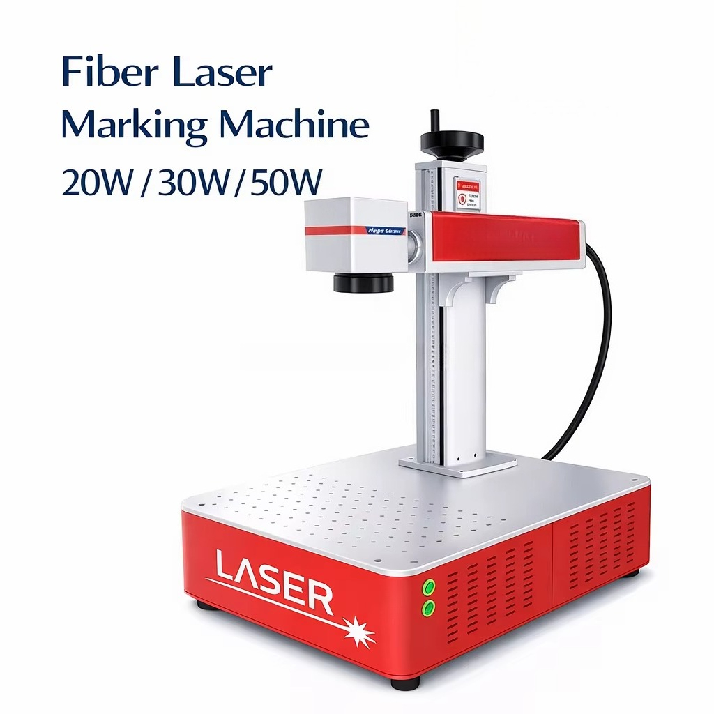 ماكينة نقش بالليزر على سطح الم - مراجعة Fiber Laser Marking 30W Jewelry وسعره