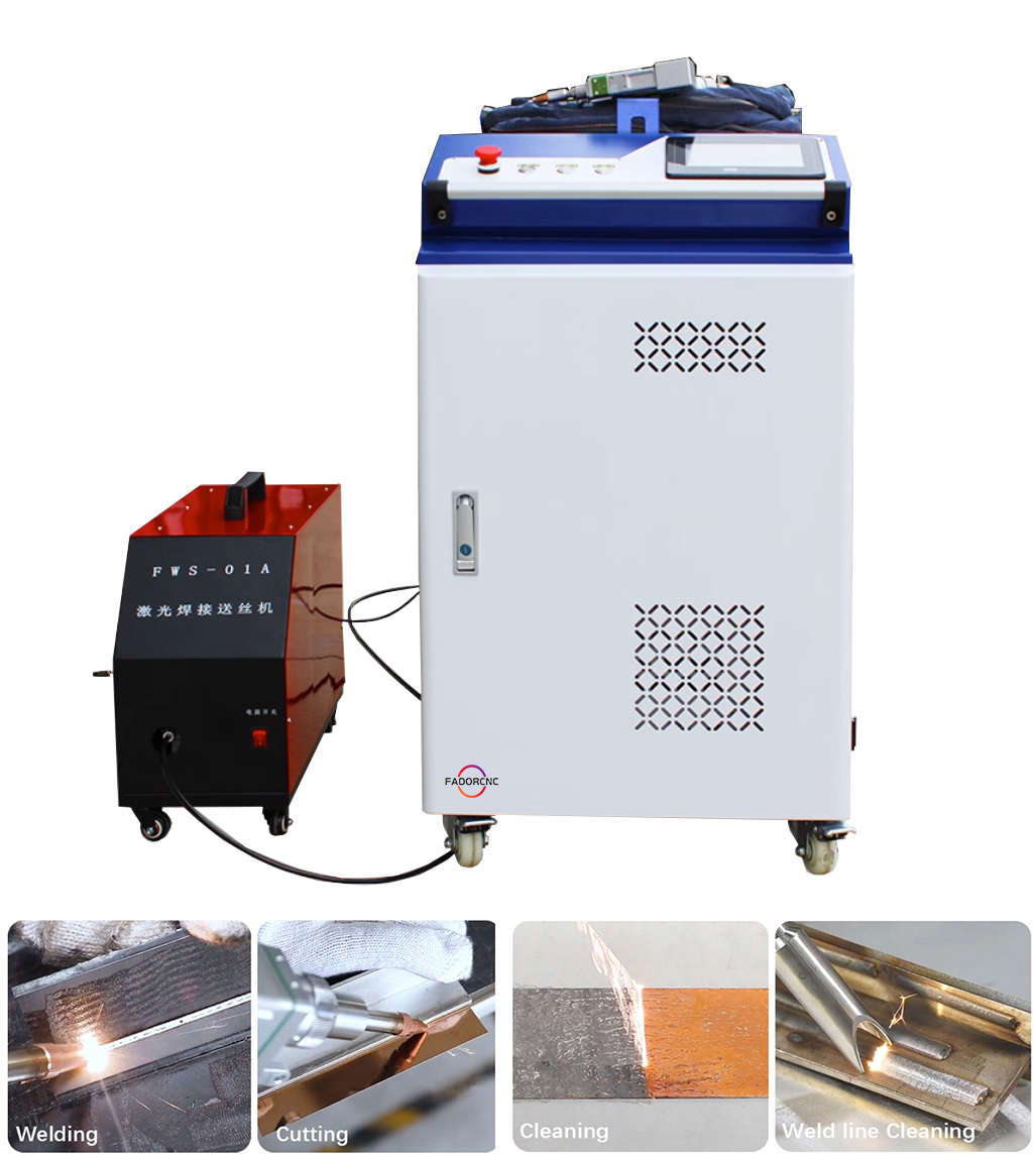 آلة تنظيف بالليزر الليفي 4 في  - مراجعة Fiber Laser Cleaning Machine 1000W وسعره