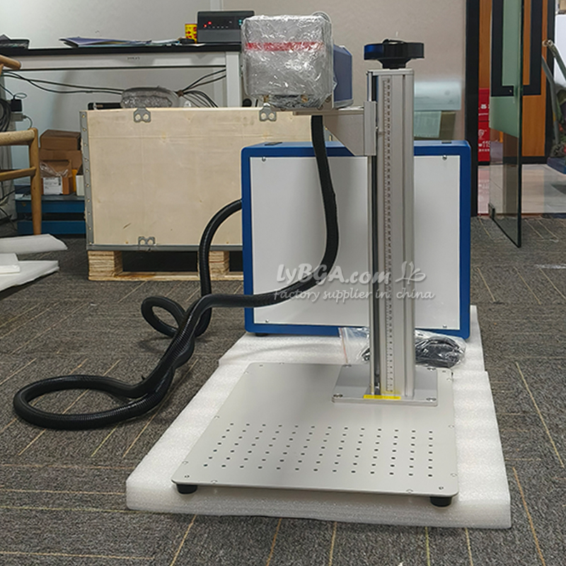 50 واط ألياف الليزر 30 واط آلة - مراجعة Laser Marking Machine Rotary Axis وسعره