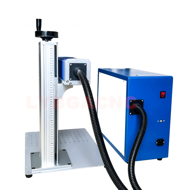 50 واط ألياف الليزر 30 واط آلة - مراجعة Laser Marking Machine Rotary Axis وسعره