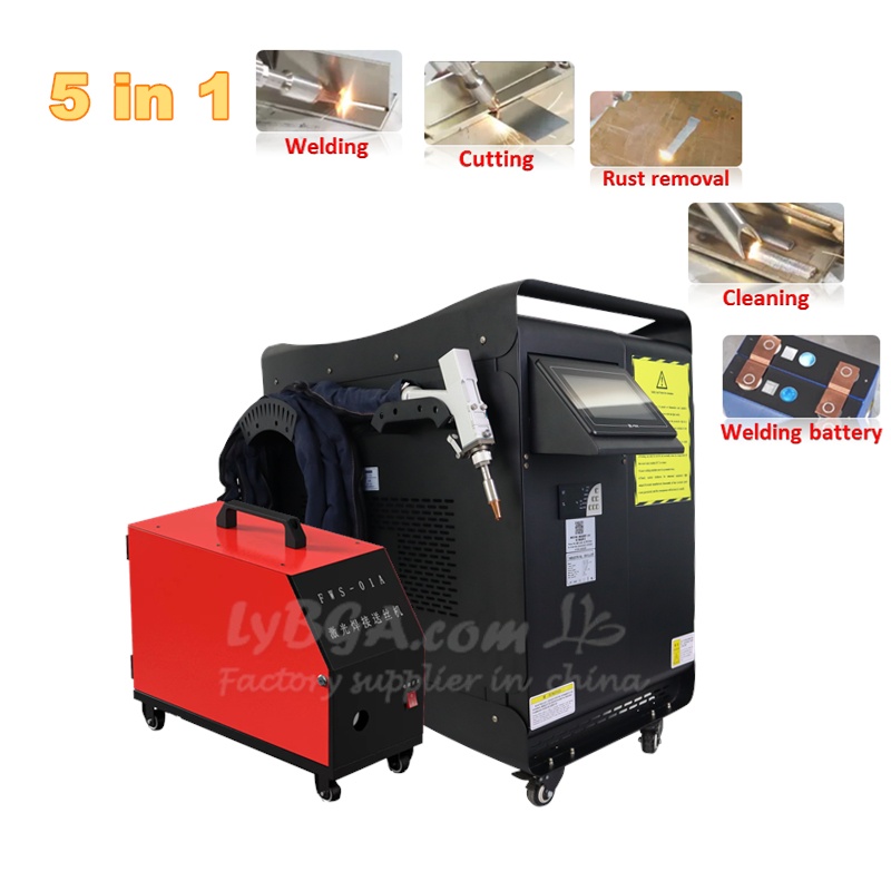 آلة لحام وتنظيف وقطع بالليزر 5 - مراجعة Fiber Laser Cleaning Machine 1000W وسعره