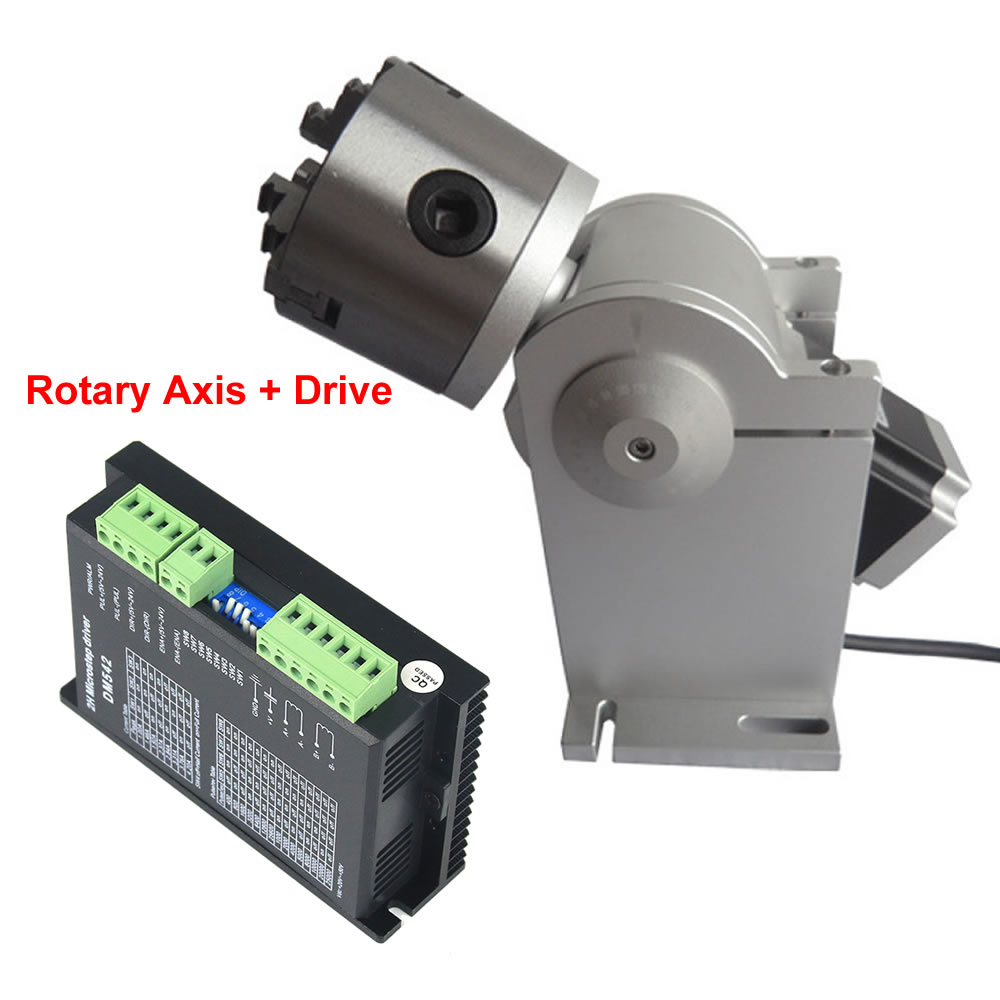 3 مخالب محور دوار 80 مللي متر  - مراجعة Laser Marking Machine Rotary Axis وسعره