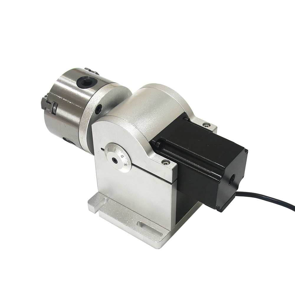 3 مخالب محور دوار 80 مللي متر  - مراجعة Laser Marking Machine Rotary Axis وسعره