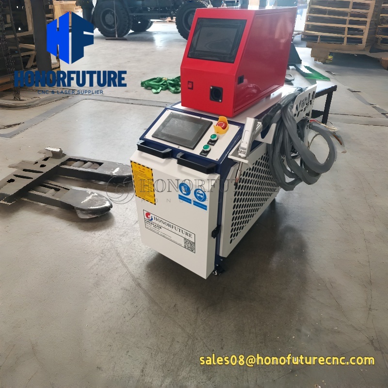 آلة تنظيف بالليزر الصناعية بقو - مراجعة Fiber Laser Welding Machine 1500W وسعره