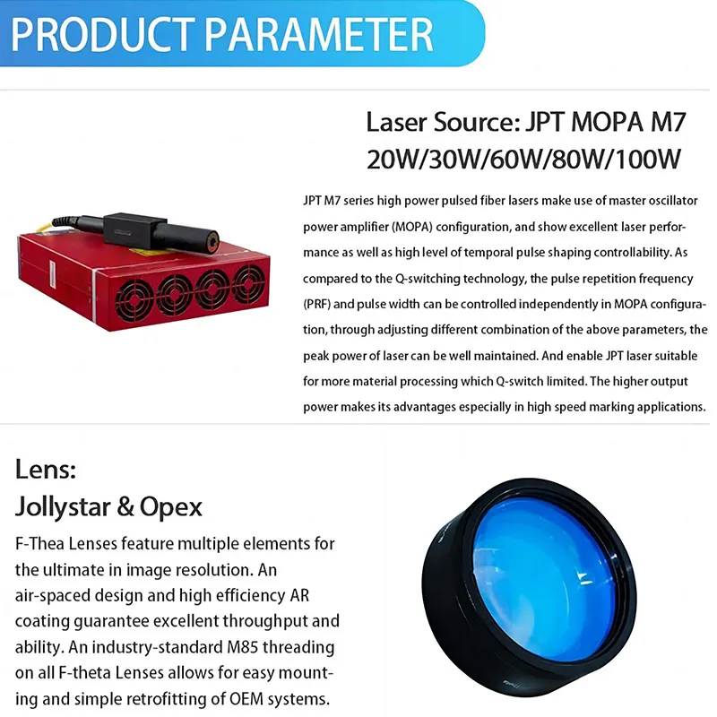 ماكينة نقش بالليزر الليفي الذك - مراجعة Jpt Fiber Laser 50W وسعره