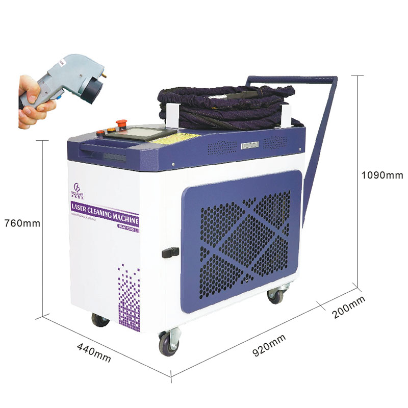 آلة تنظيف بالليزر محمولة باليد - مراجعة Fiber Laser Cleaning Machine 1000W وسعره