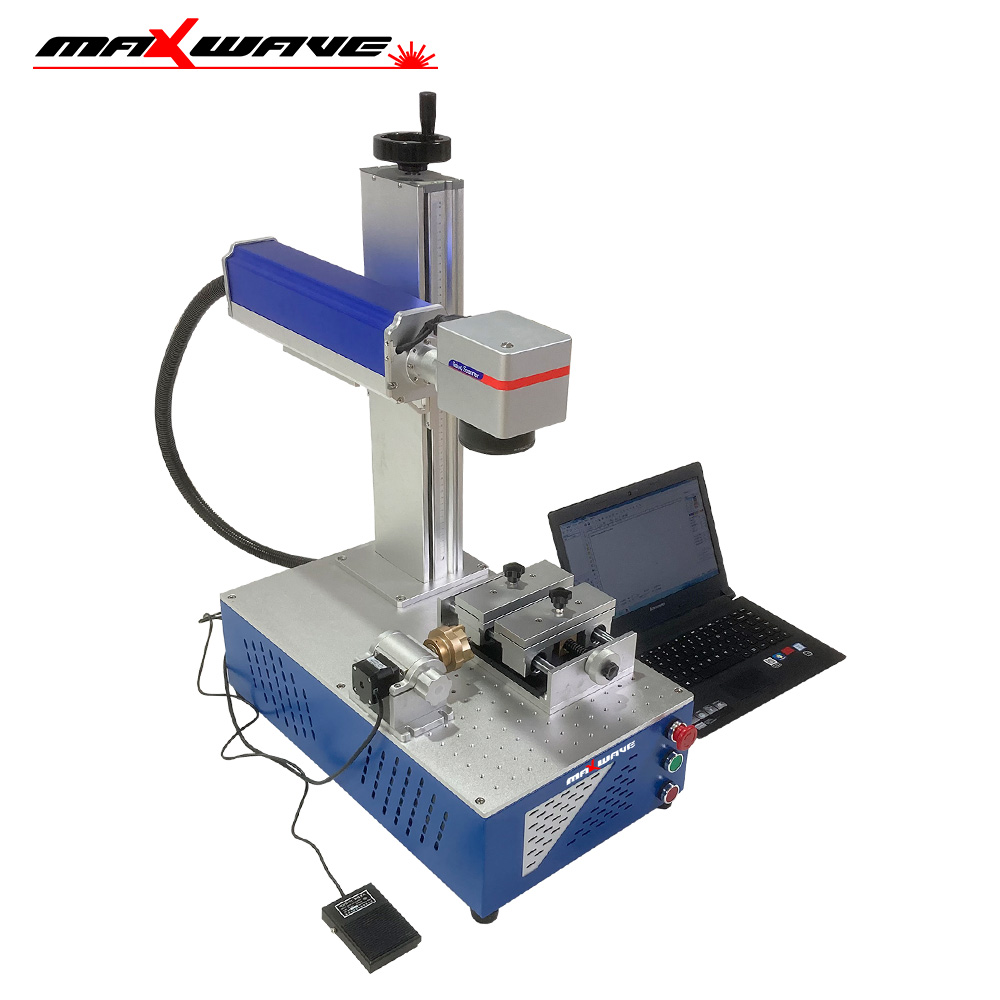 آلة الوسم بليزر الألياف Maxwav - مراجعة Fiber Laser Marking Machine 20W وسعره